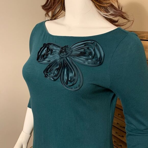 Ann Taylor LOFT Hunter green T-shirt - Picture 1 of 12
